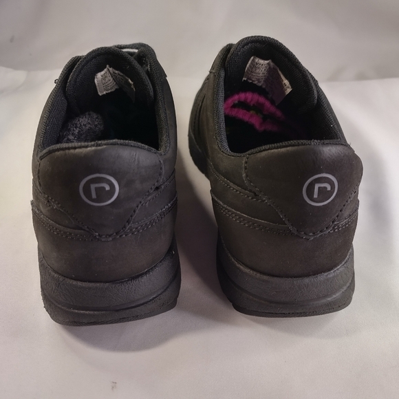 ROCKPORT Sz 7 Black Leather Sneakers - Picture 4 of 7